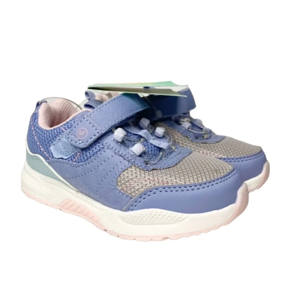 NEW Stride Rite Surprize Light Up Blue White & Pink Toddler Sneakers Size 7
